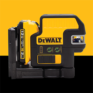 DEWALT LASER AUTONIVELANTE 3 LINEAS VERDES 360º DCE089D