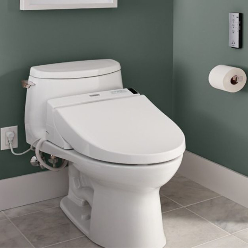 TOTO C200 Electric Bidet Seat for Elongated Toilet in Cotton White