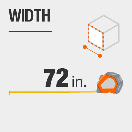 Tool chest width in inches. Tool chest width in inches.