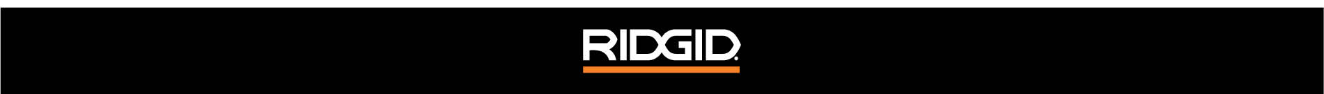 RIDGID Brand Banner RIDGID Brand Banner