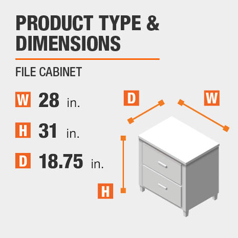 Red Office Dimensions Smart File Cabinet