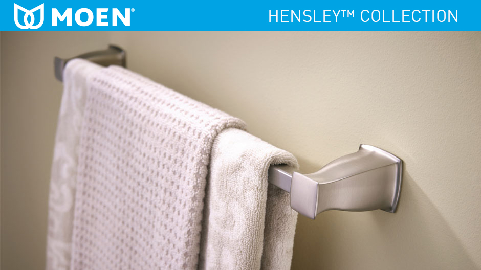 MOEN Hensley 18 in. Towel Bar with Press and Mark in ChromeMY3518CH