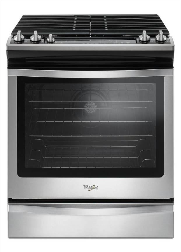 Whirlpool 5.8 Cu. Ft. Slide-in Gas Range With Center Oval Burner In 