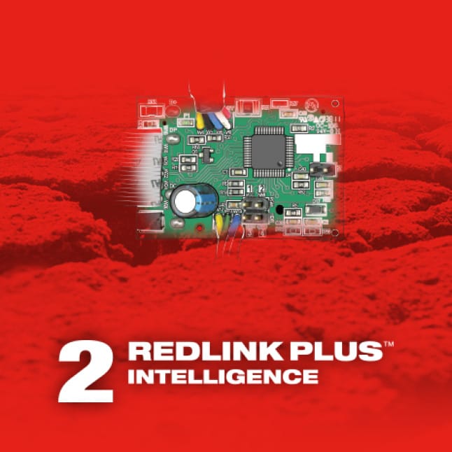 M18 FUEL power tools feature REDLINK PLUS Intelligence for unmatched power, runtime, and durability.