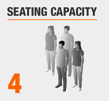 Seats 4 People Seats 4 People