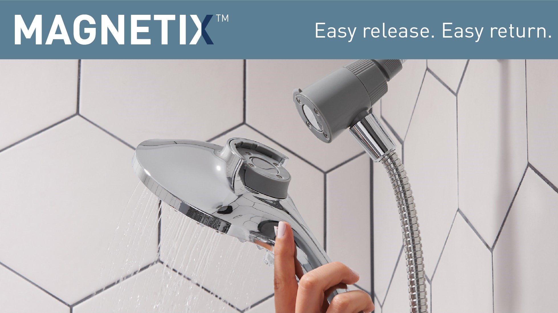 MOEN Attract 6Spray 5.5 in. Single Tub Wall Mount Handheld Adjustable