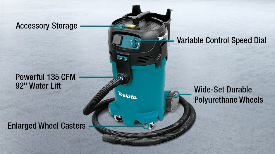 Makita 12Gal. Xtract Vac Wet/Dry VacuumVC4710 The Home Depot