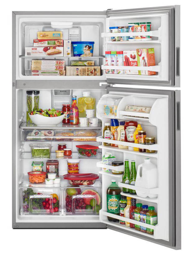 Maytag 30 in. W 18 cu. ft. Top Freezer Refrigerator in Fingerprint
