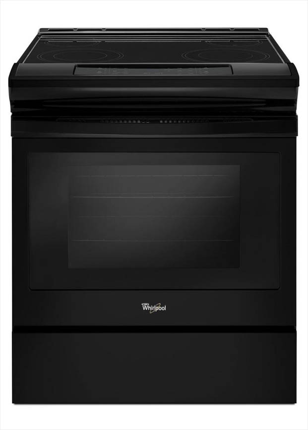 Whirlpool 30 in. 4.8 cu. ft. SlideIn Electric Range in Black