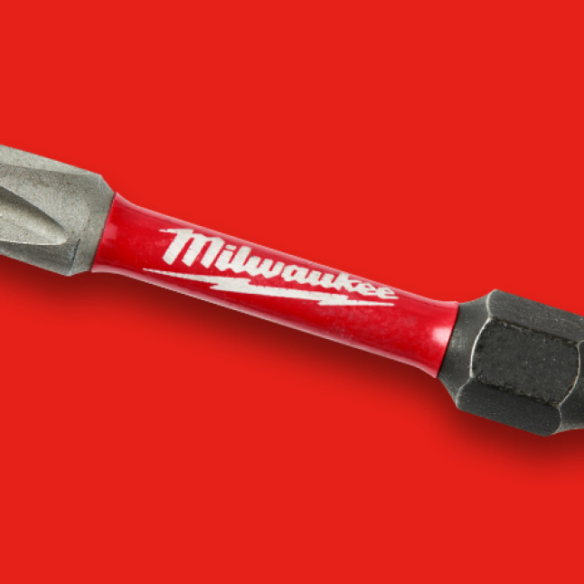 Each driver bit has a optimized length and width Shockzone to absorb peak torque and prevent breaking Each driver bit has a optimized length and width Shockzone to absorb peak torque and prevent breaking