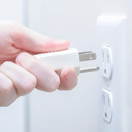 Easy installation uses a standard 110-Volt outlet