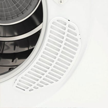 Lint filer is easy to clean and access