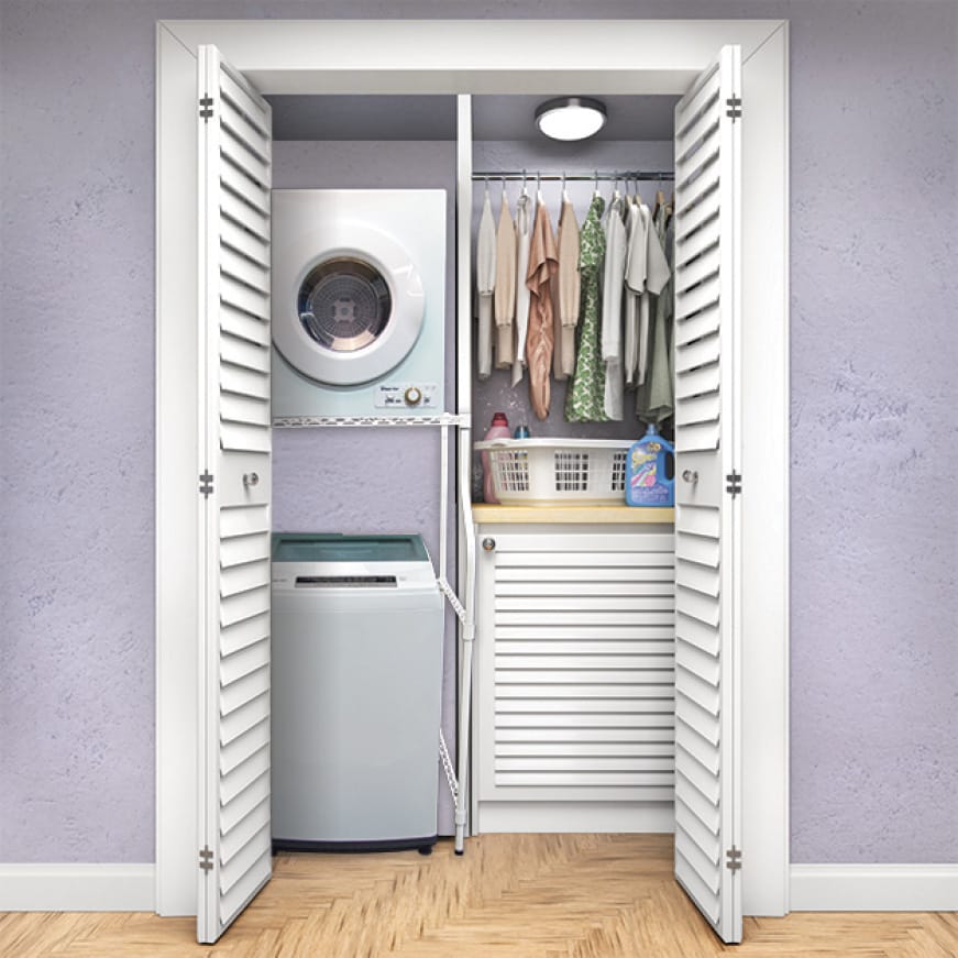 Compact dryers are perfect for small laundry spaces