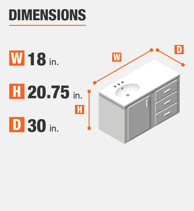 Home Decorators Collection Griffith Park 31 In W X 18 D Vanity Vanity Product Dimensions Height Length And Width