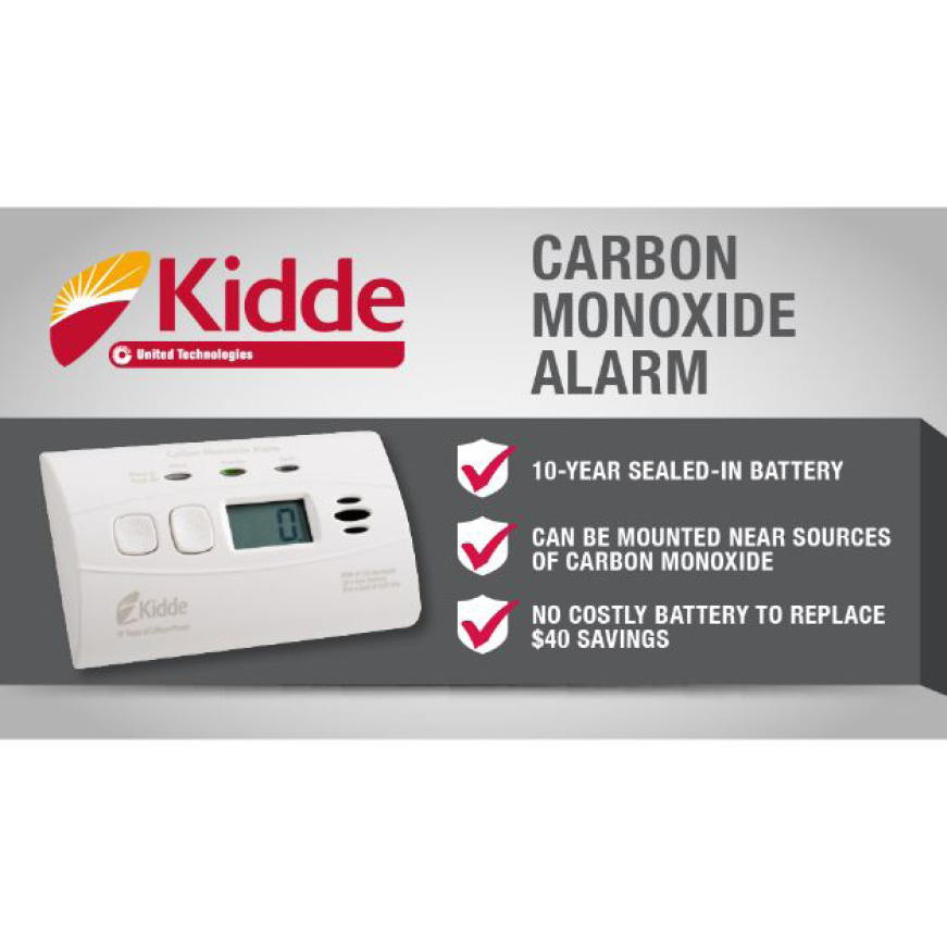 Carbon monoxide detector lithium battery
