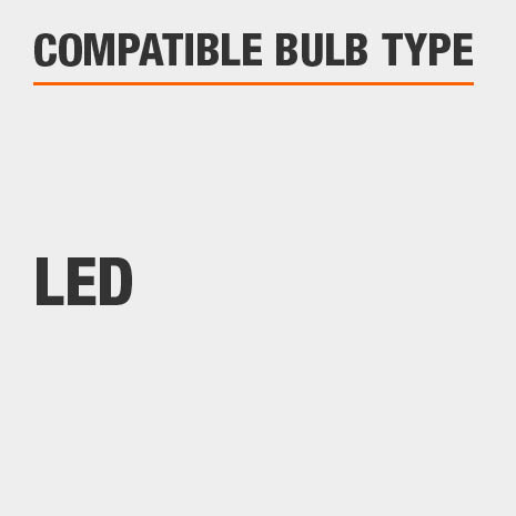 This light is compatible with LED bulbs.