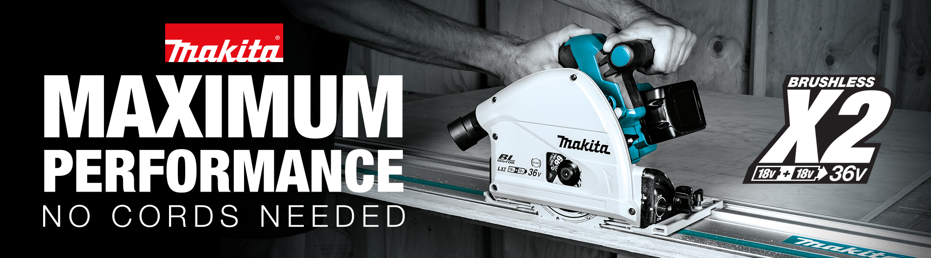 Makita x2 36v plunge saw maximum performance no cords needed Makita x2 36v plunge saw maximum performance no cords needed
