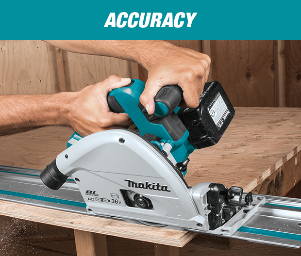Makita 18Volt X2 LXT LithiumIon (36Volt) Brushless Cordless 61/2 in. Plunge Circular Saw w