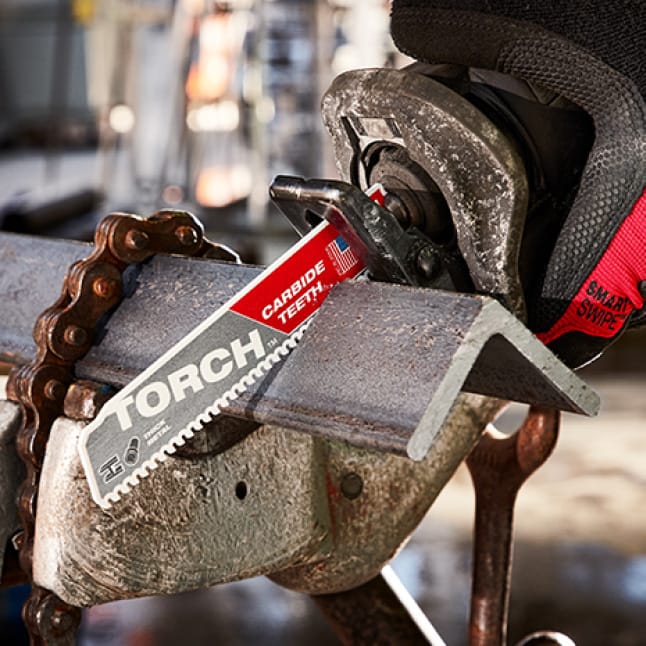 Milwaukee 6 in. 7 TPI TORCH Carbide Teeth Thick Metal Cutting SAWZALL