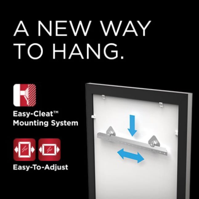 Delta 28 in. x 36 in. (M1) Rectangular Framed Mirror with Deluxe Glass