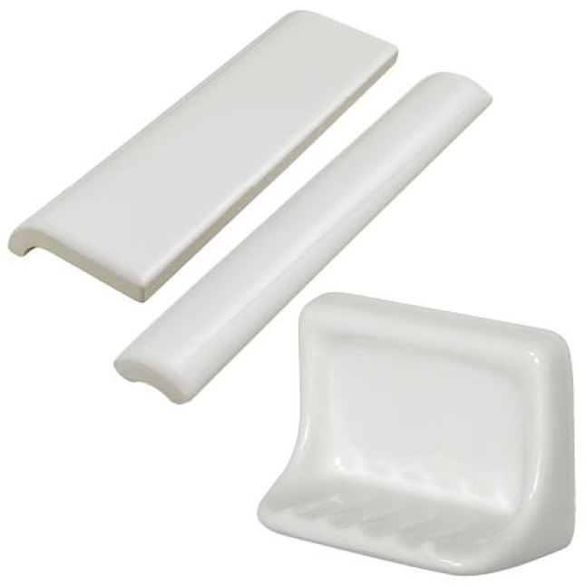 Daltile Restore Bright White 2 in. x 2 in. Ceramic Radius Bullnose Wall