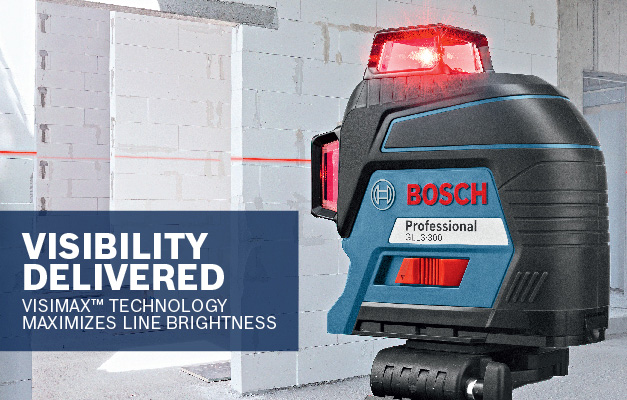 Bosch 200 Ft Self Leveling 3 Plane Cross Line Laser Level Gll3