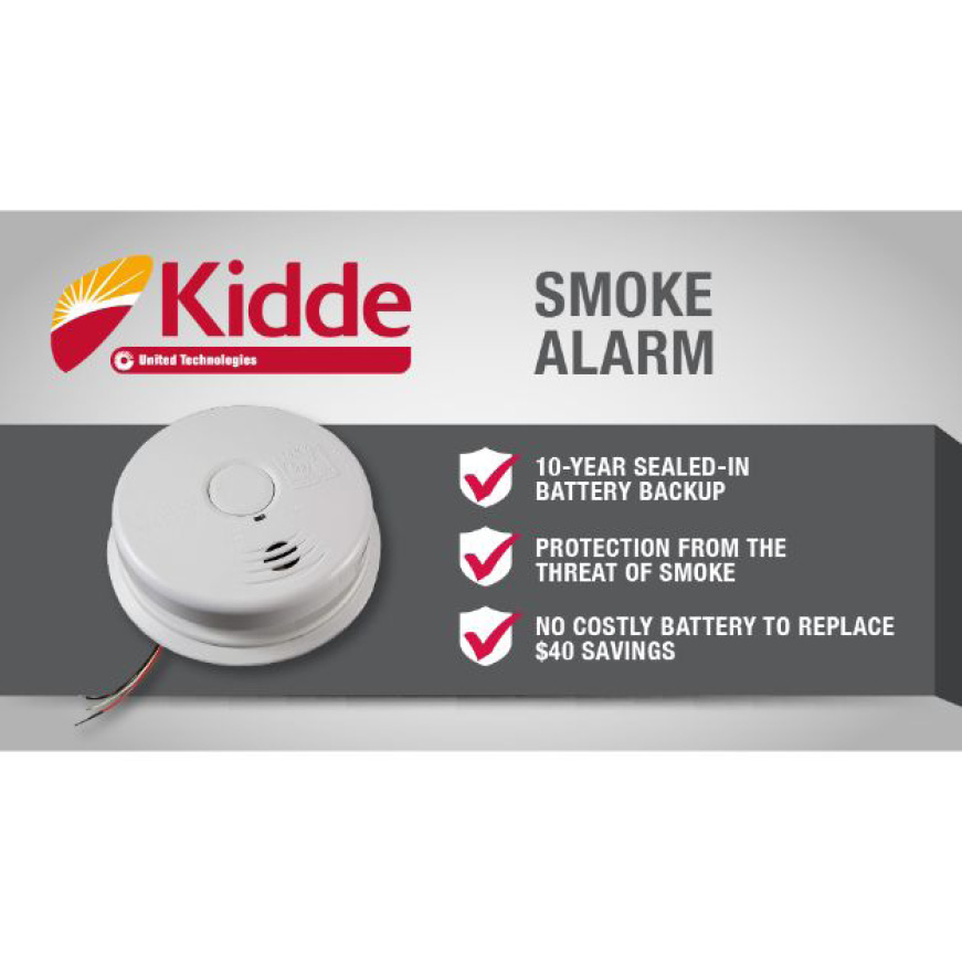 Kidde 10 Year 120 Volt Smoke Alarm Kidde 10 Year 120 Volt Smoke Alarm