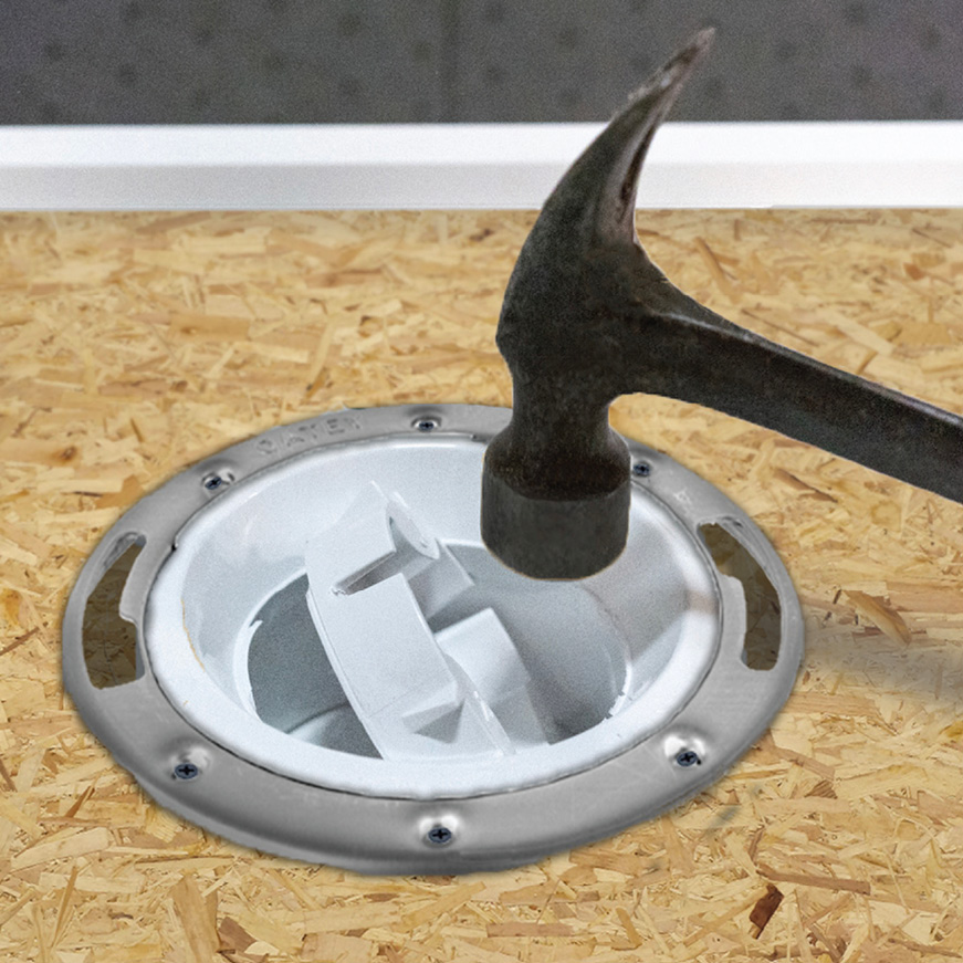 Closed toilet flange Closed toilet flange