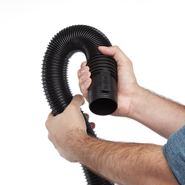 RIDGID 21/2 in. x 13 ft. DualFlex TugALong Locking Vacuum Hose for