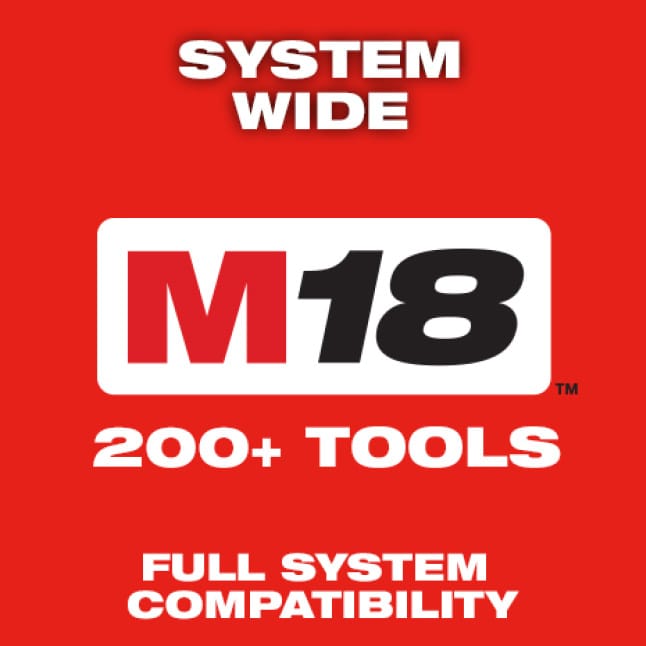 Milwaukee's power tools are part of the M18 System, featuring over 200 cordless solutions.