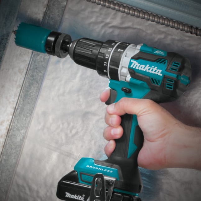 Makita 18 Volt Lxt Lithium Ion Brushless Cordless 1 2 In Driver Drill Kit 3 0ah Xfd131 The Home Depot