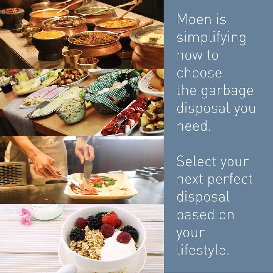 MOEN Host Series 3/4 HP Continuous Feed Space Saving