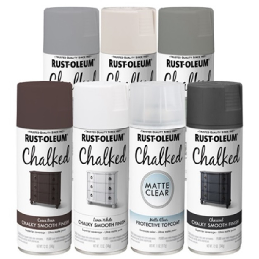 Classic chalk paint look available as spray on formula for fast and easy application Classic chalk paint look available as spray on formula for fast and easy application