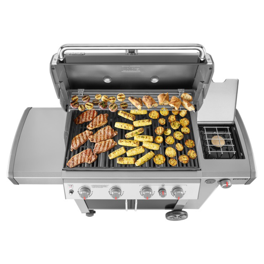 Weber Genesis Ii S 435 4 Burner Propane Gas Grill In Stainless With Built In Thermometer And 6479