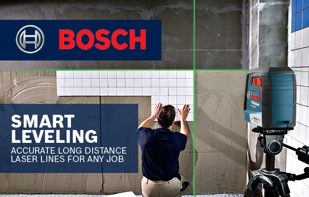 Bosch GLL 40-20 G projecting lines onto wall for tiling project. Bosch GLL 40-20 G projecting lines onto wall for tiling project.