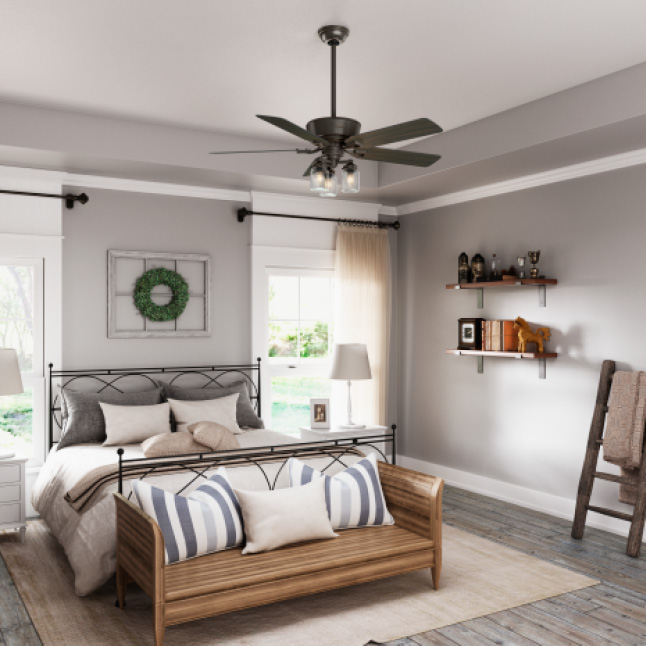Hunter Newsome 52 In Indoor Premier Bronze Bowl Ceiling Fan
