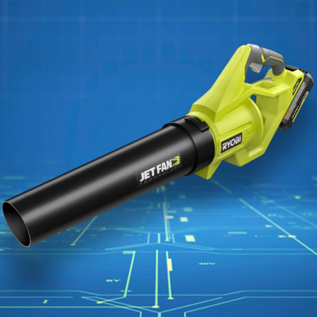 RYOBI Leaf Vacuum Mulcher 40Volt LithiumIon Cordless Adjustable Speed Handheld eBay