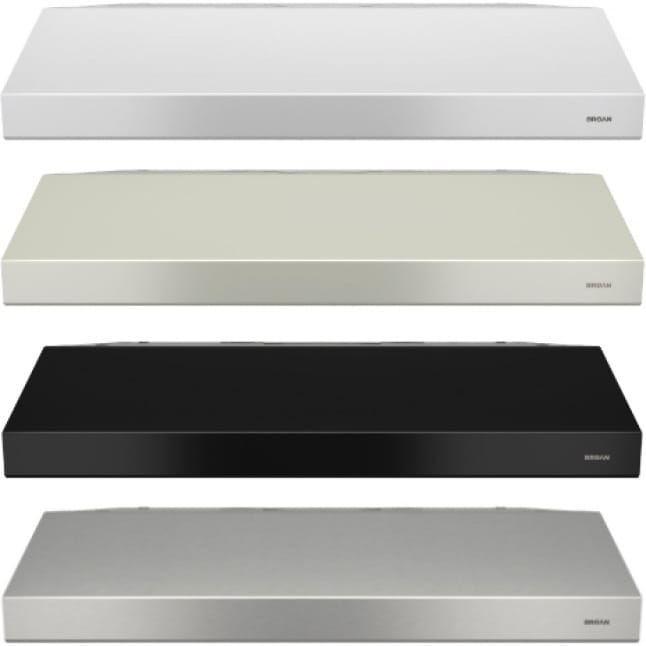 BroanNuTone Glacier 30 in. 300 CFM Convertible Under Range Hood with Light in Stainless