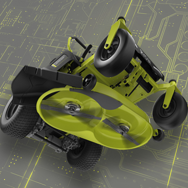 RYOBI 42 in. 75 Ah Battery Electric Riding Zero Turn MowerRY48ZTR75