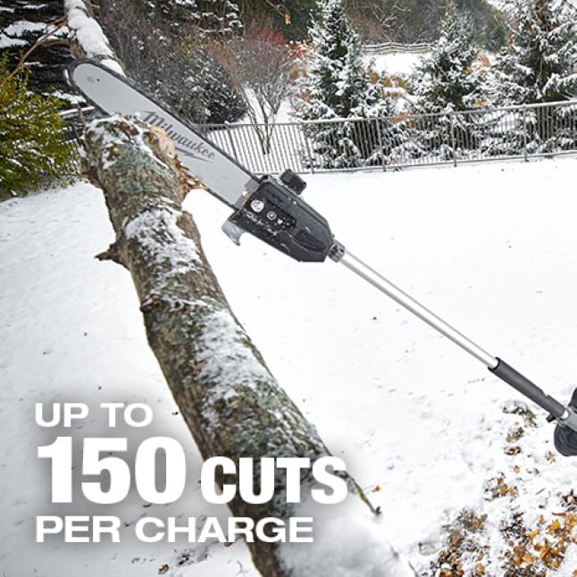 Milwaukee M18 FUEL 18Volt LithiumIon Brushless Cordless 10 in. Pole Saw Kit with Attachment