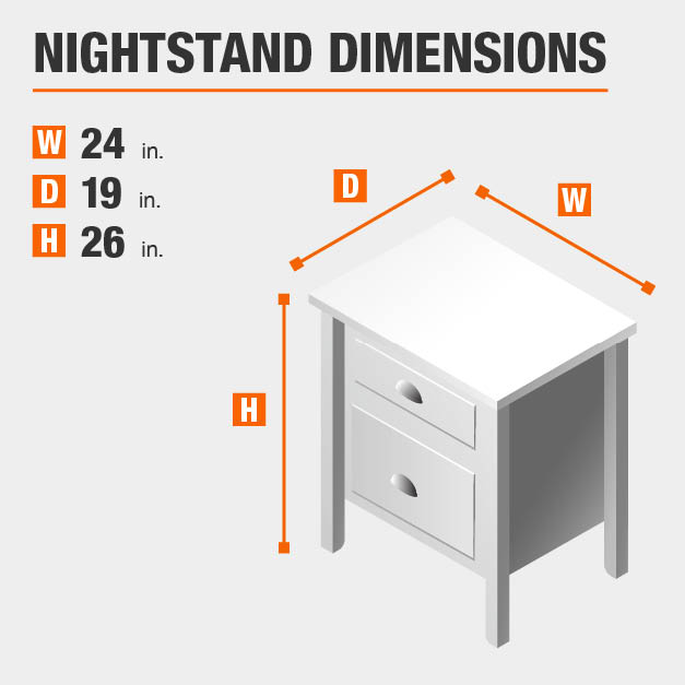 Stylewell Cordale 2 Drawer Moss Green Wood Nightstand 24 In W X