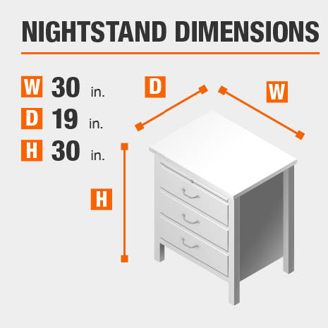 Home Decorators Collection Bellfield 3 Drawer Mahogany Finish Nightstand 30 In W X 30 In H Bf 25626 Ma The Home Depot