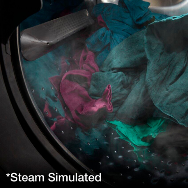 Help remove everyday stains with the Steam Clean option.