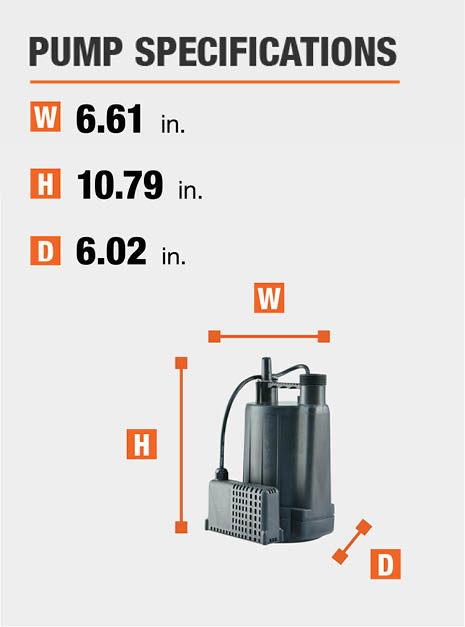Everbilt 1/3 HP Automatic Utility Pump-EBAU33 - The Home Depot