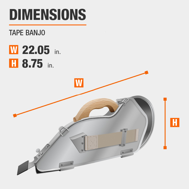Anvil 83/4 in. Quick Load Aluminum Drywall Taper Banjo with Wooden
