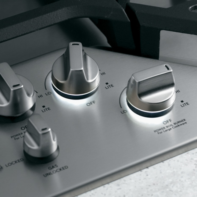 Cafe 36 in. Gas Cooktop in Stainless Steel and Brushed Stainless with 5