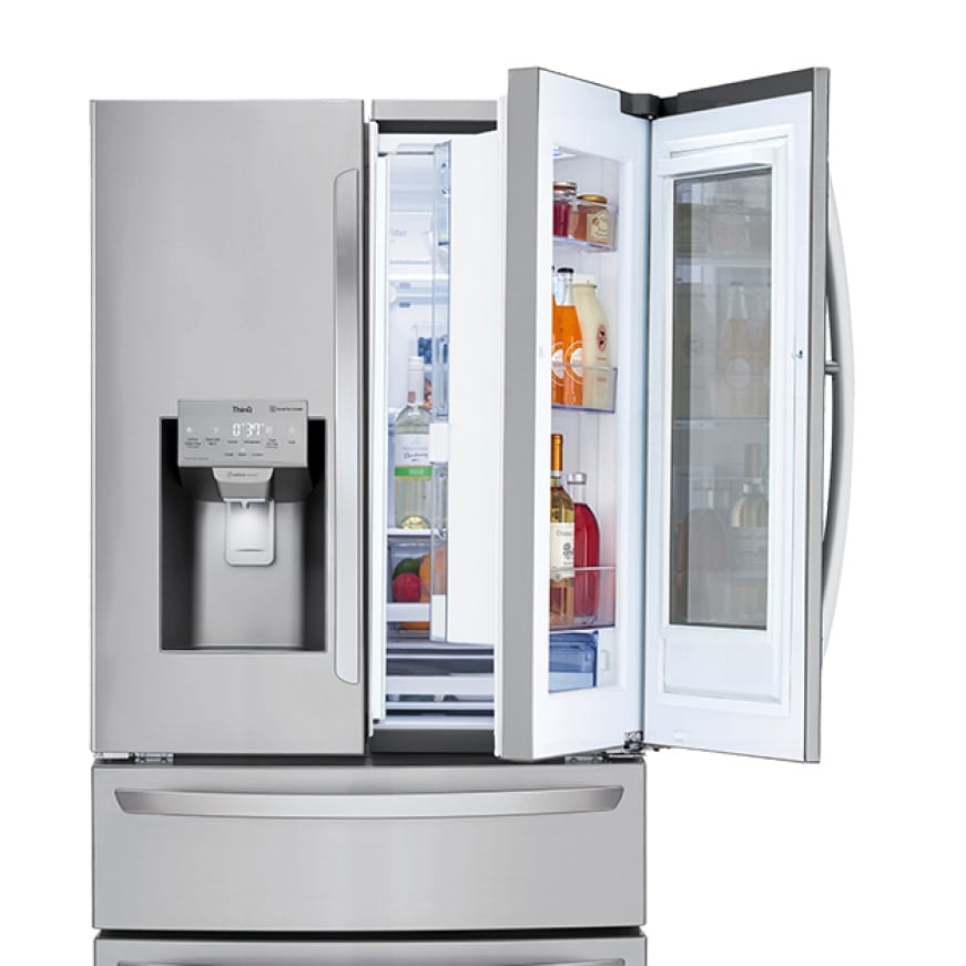 The LG Door-in-Door provides quick and easy access to foods and beverages.