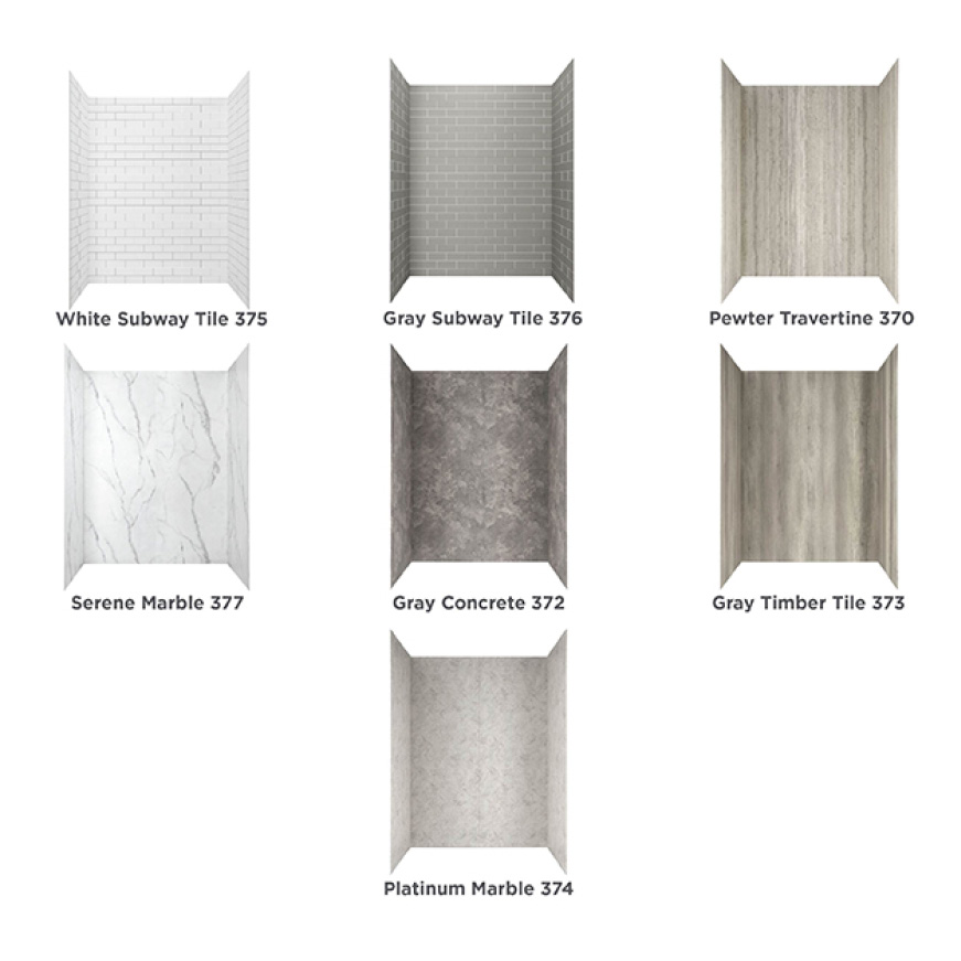 American Standard Passage 32 in. x 60 in. x 72 in. 4Piece GlueUp