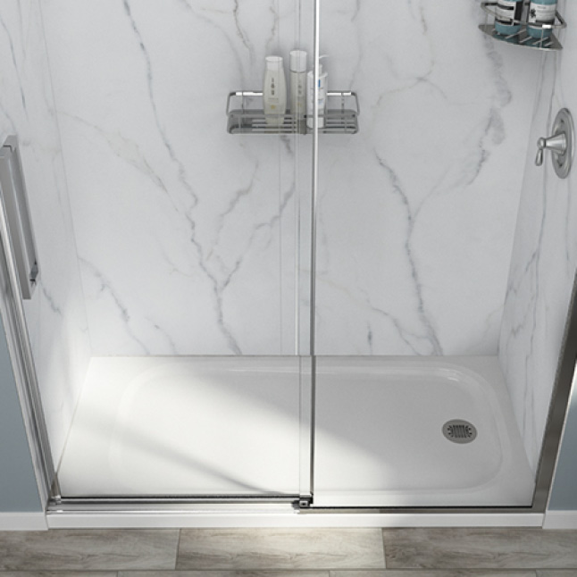 American Standard Passage 60 in. x 72 in. 6Piece GlueUp Alcove Shower