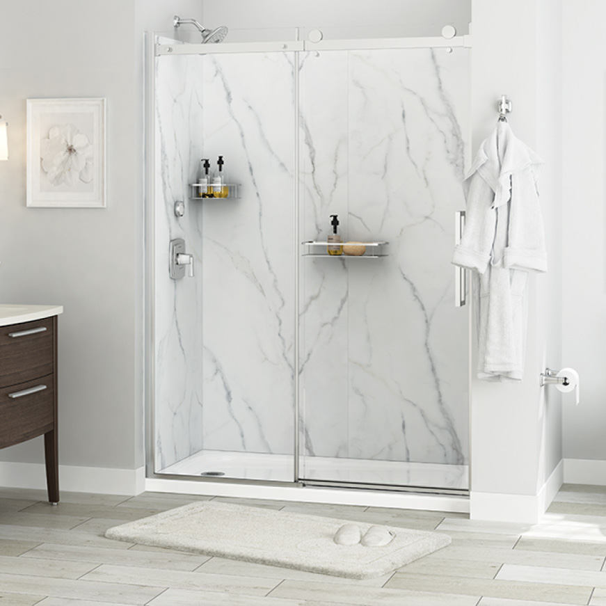 Passage Shower Walls Serene Marble Passage Shower Walls Serene Marble